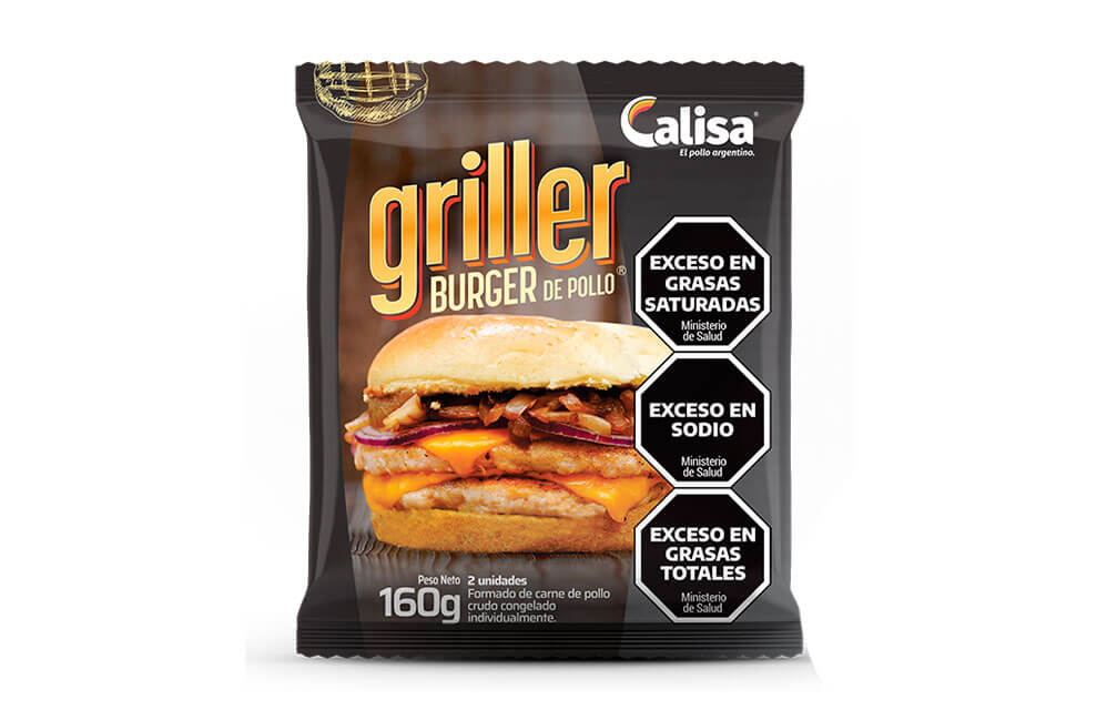 Hamburguesa de pollo - Caja de 5 kg – Flow pack de 2 unidades.
