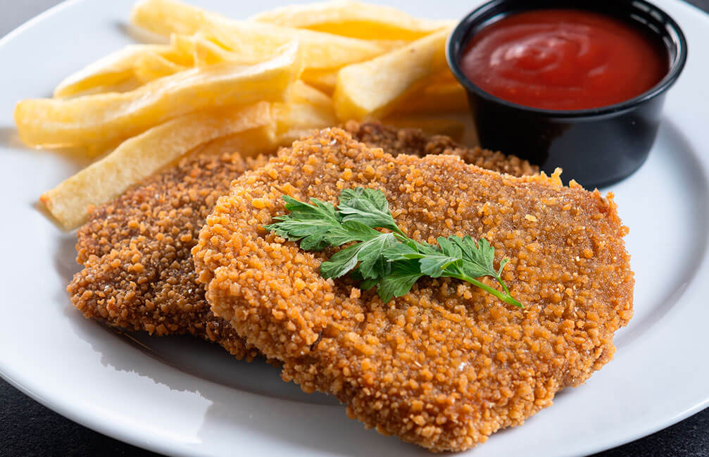 Milanesas de peceto caseras: Caja de 2 kg con film separador