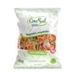 Mix wok vegetal (Cebolla, pimiento, choclo, chaucha, zanahoria, brócoli y hongos): Caja de 5 kg – Flow pack de 1 kg.